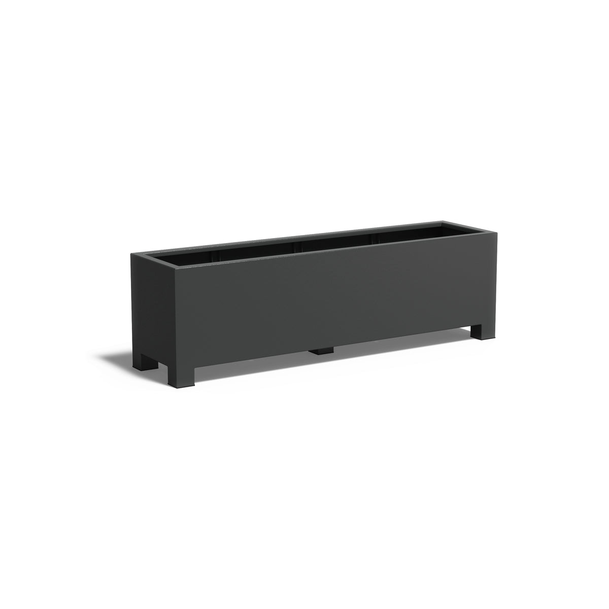 Pflanzkübel ADEZZ CARREZ rechteckig mit füßen 200 × 50 × 60 cm aus Aluminium – Modellabbildung
