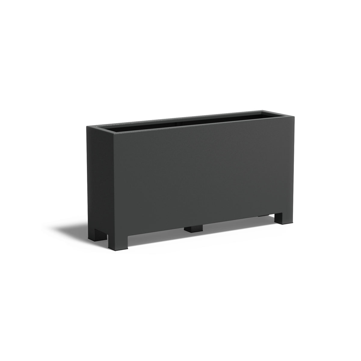 Pflanzkübel ADEZZ CARREZ rechteckig mit füßen 150 × 40 × 80 cm aus Aluminium – Modellabbildung
