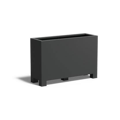 Pflanzkübel ADEZZ CARREZ rechteckig mit füßen 120 × 40 × 80 cm aus Aluminium – Modellabbildung