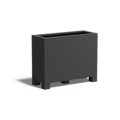 Pflanzkübel ADEZZ CARREZ rechteckig mit füßen 100 × 40 × 80 cm aus Aluminium – Modellabbildung