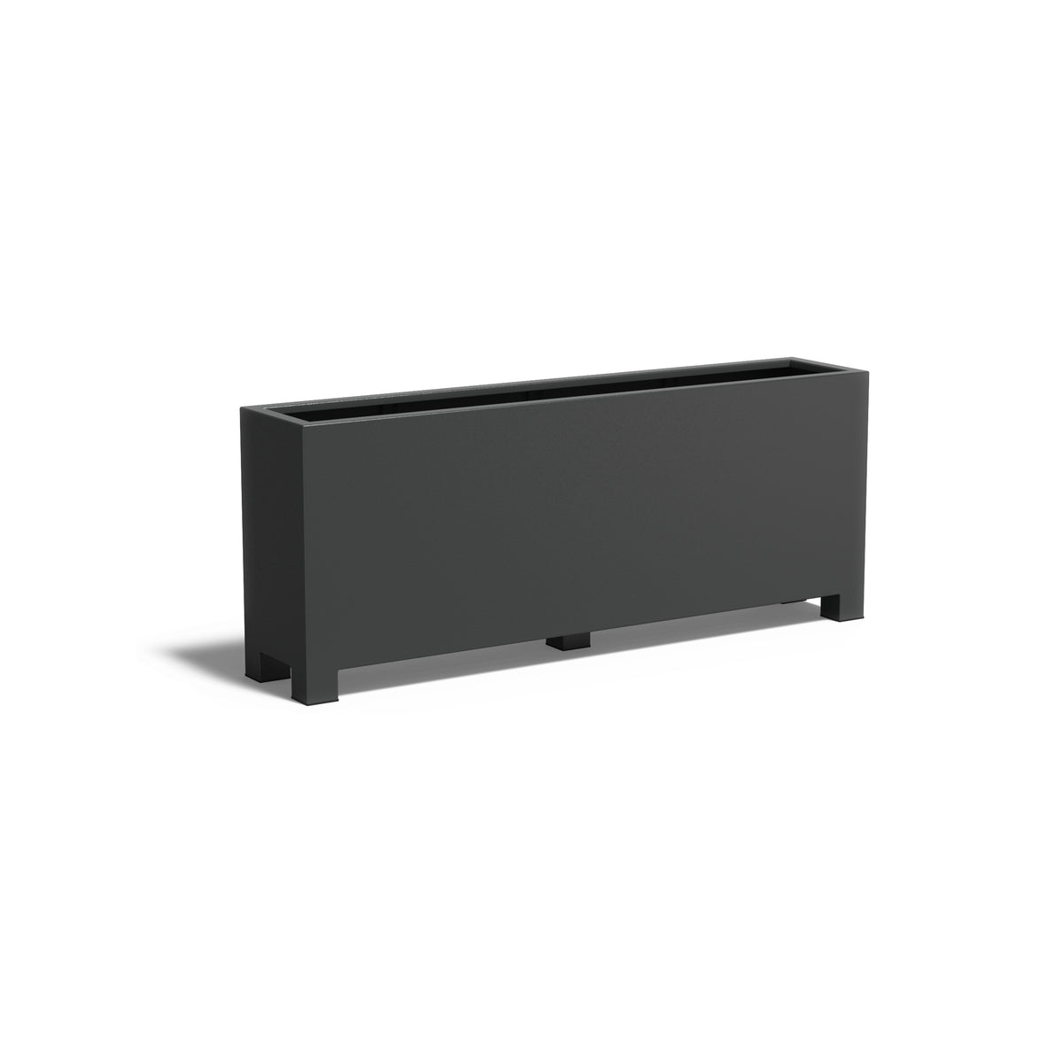 Pflanzkübel ADEZZ CARREZ rechteckig mit füßen 200 × 40 × 80 cm aus Aluminium – Modellabbildung