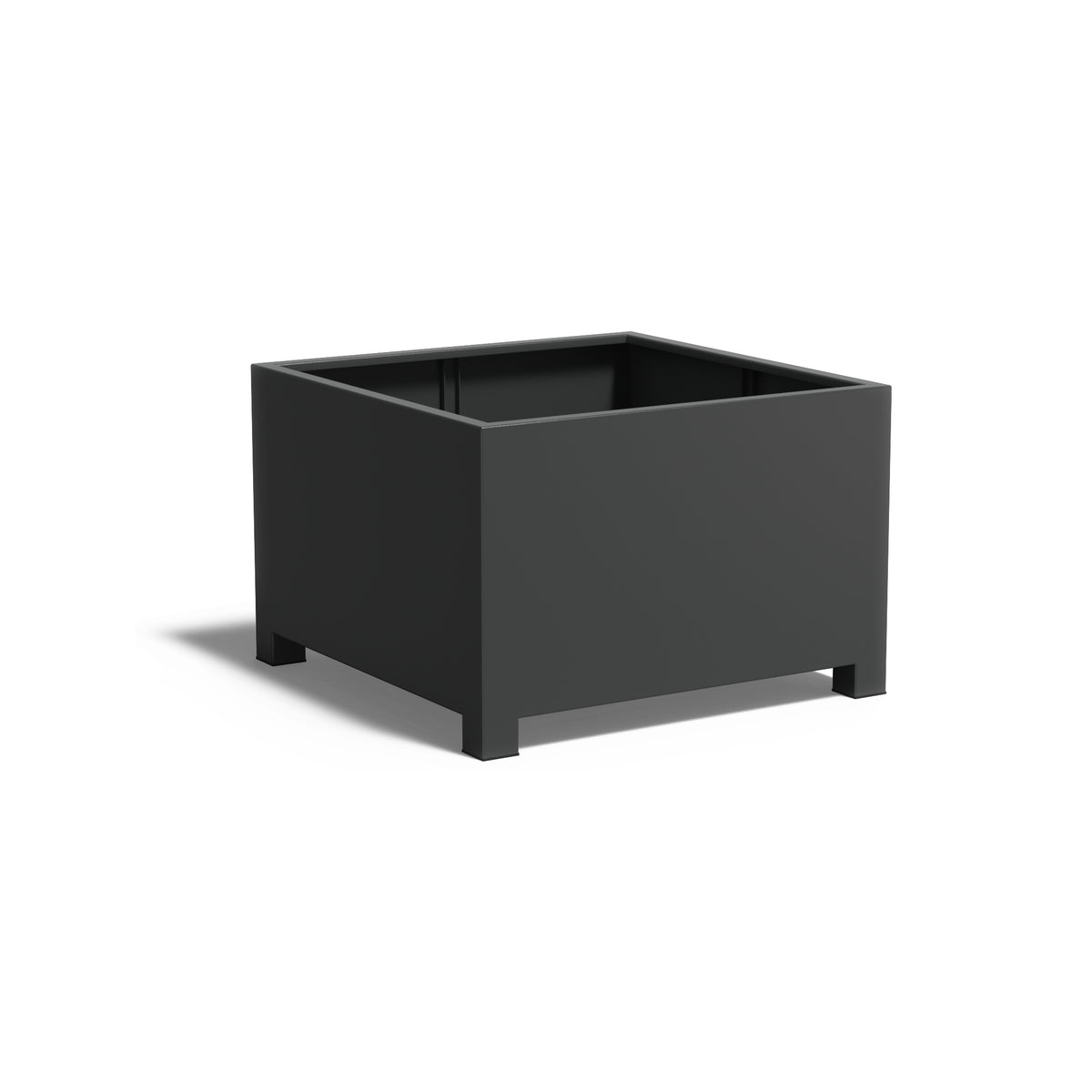 Pflanzkübel ADEZZ CARREZ quadratisch mit füßen 120 × 120 × 80 cm aus Aluminium – Modellabbildung