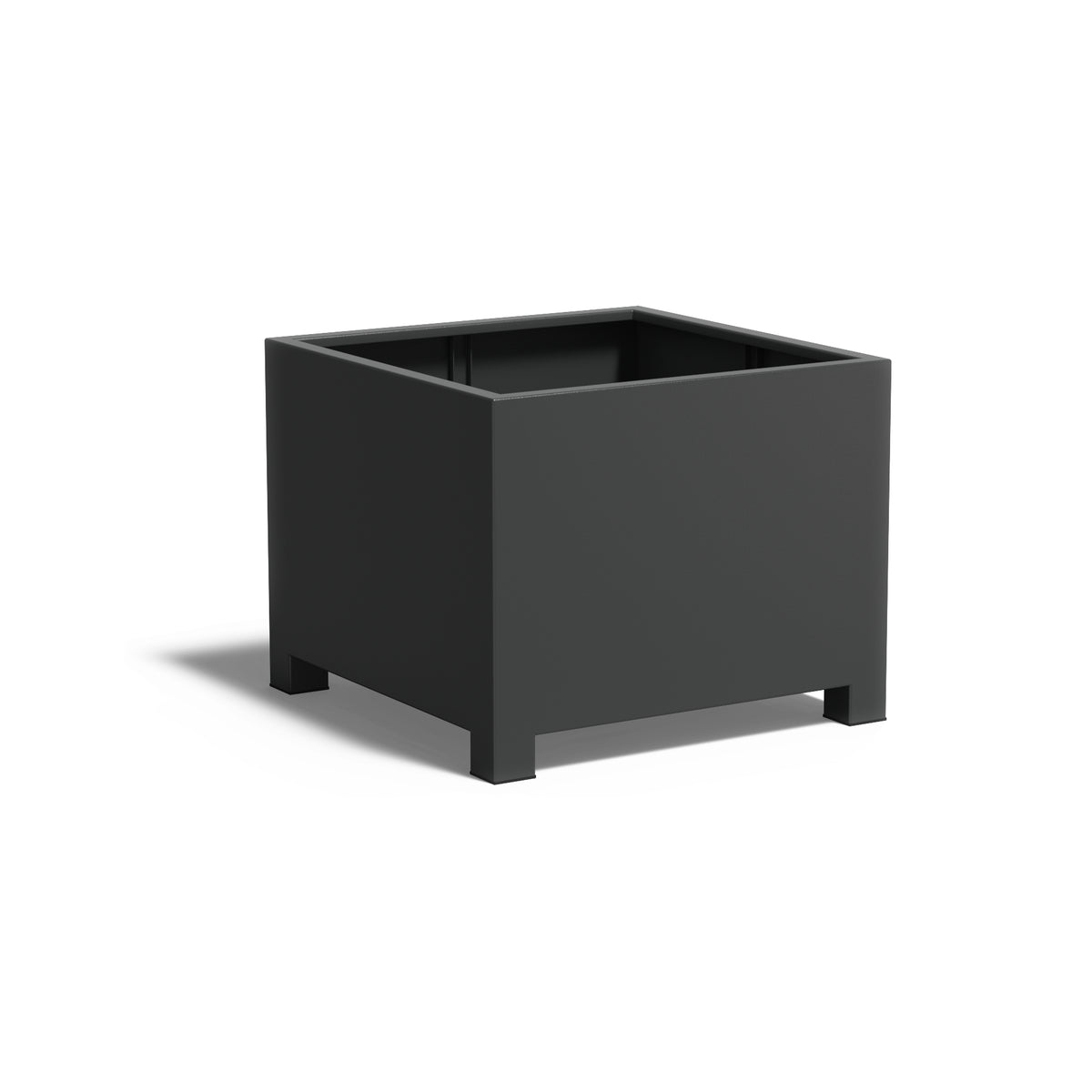 Pflanzkübel ADEZZ CARREZ quadratisch mit füßen 100 × 100 × 80 cm aus Aluminium – Modellabbildung