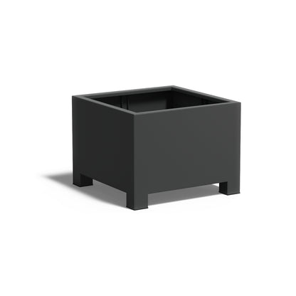 Pflanzkübel ADEZZ CARREZ quadratisch mit füßen 80 × 80 × 60 cm aus Aluminium – Modellabbildung