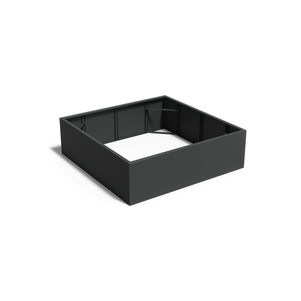Pflanzkübel ADEZZ CARREZ quadratisch ohne boden 200 × 200 × 60 cm aus Aluminium – Modellabbildung