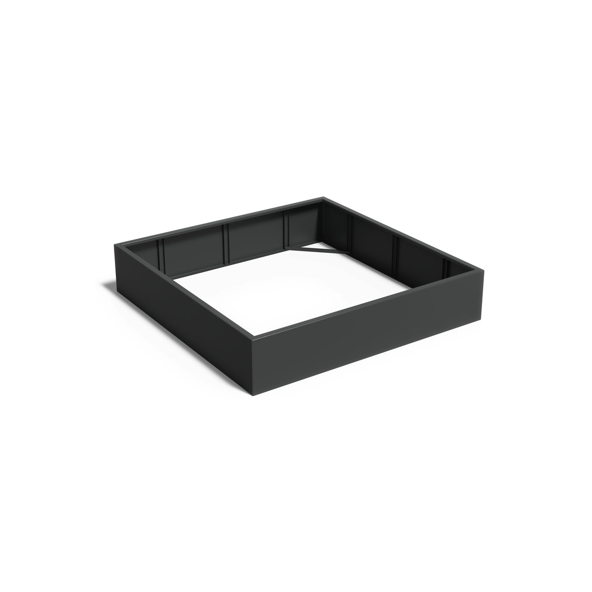 Pflanzkübel ADEZZ CARREZ quadratisch ohne boden 200 × 200 × 40 cm aus Aluminium – Modellabbildung