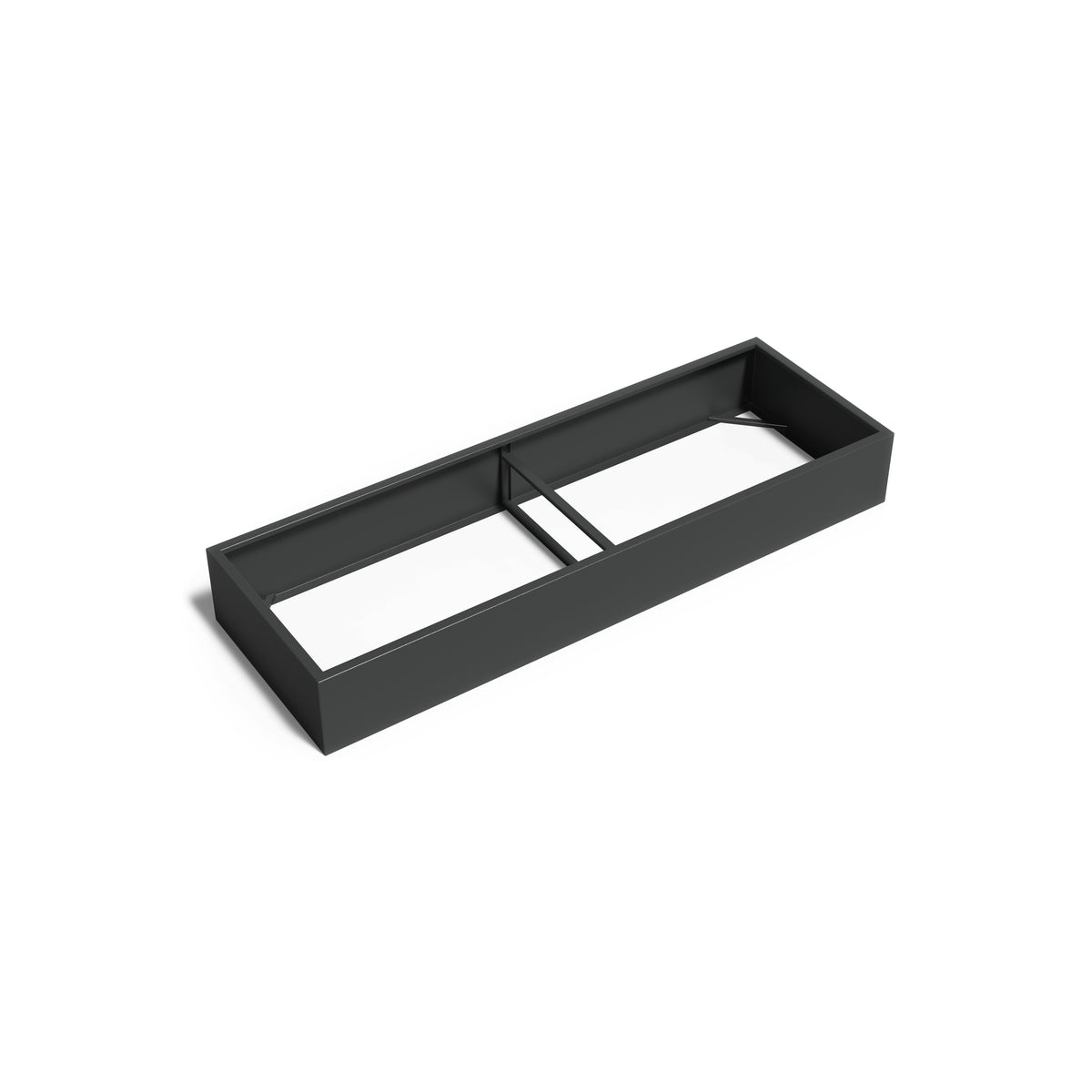 Pflanzkübel ADEZZ CARREZ rechteckig ohne boden 300 × 100 × 40 cm aus Aluminium – Modellabbildung