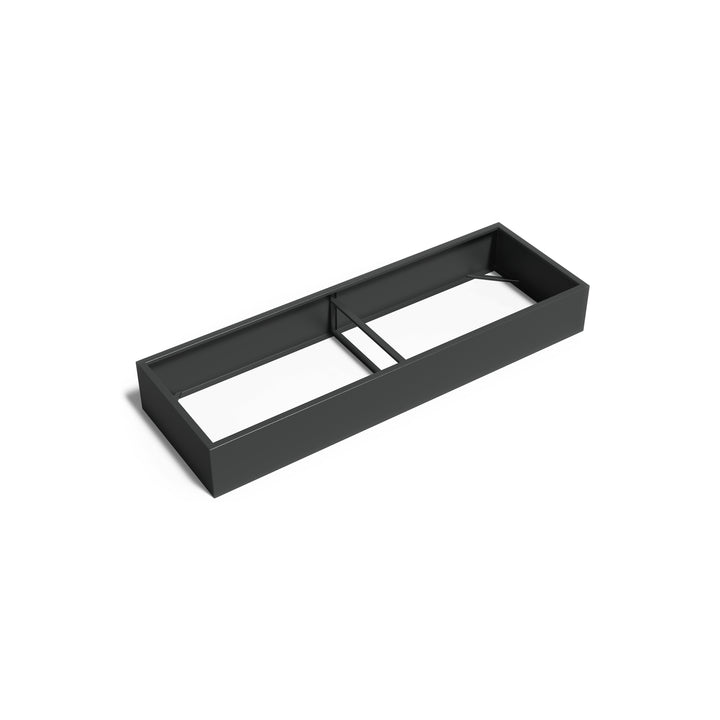 Pflanzkübel ADEZZ CARREZ rechteckig ohne boden 300 × 100 × 40 cm aus Aluminium – Modellabbildung