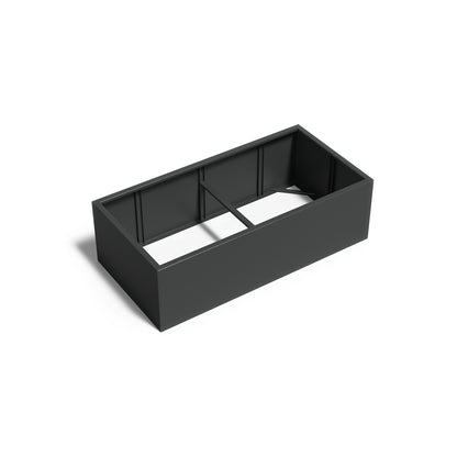 Pflanzkübel ADEZZ CARREZ rechteckig ohne boden 200 × 100 × 60 cm aus Aluminium – Modellabbildung