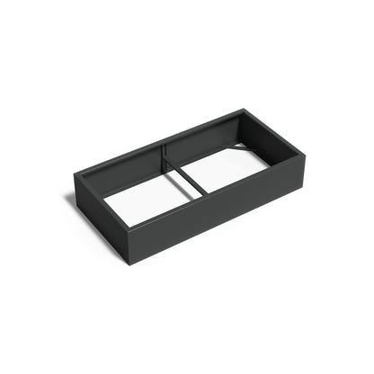 Pflanzkübel ADEZZ CARREZ rechteckig ohne boden 200 × 100 × 40 cm aus Aluminium – Modellabbildung