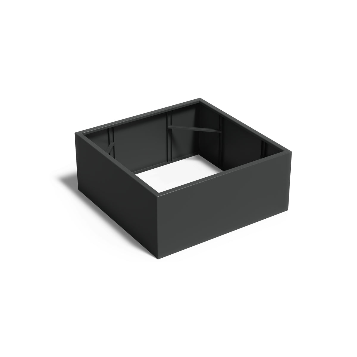 Pflanzkübel ADEZZ CARREZ quadratisch ohne boden 140 × 140 × 60 cm aus Aluminium – Modellabbildung