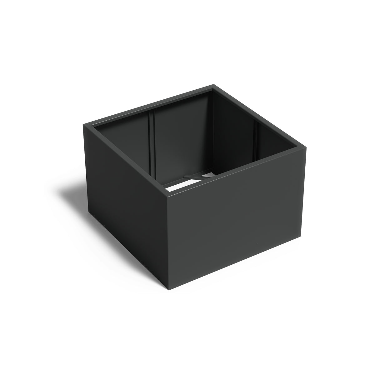 Pflanzkübel ADEZZ CARREZ quadratisch ohne boden 120 × 120 × 80 cm aus Aluminium – Modellabbildung