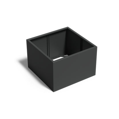 Pflanzkübel ADEZZ CARREZ quadratisch ohne boden 120 × 120 × 80 cm aus Aluminium – Modellabbildung