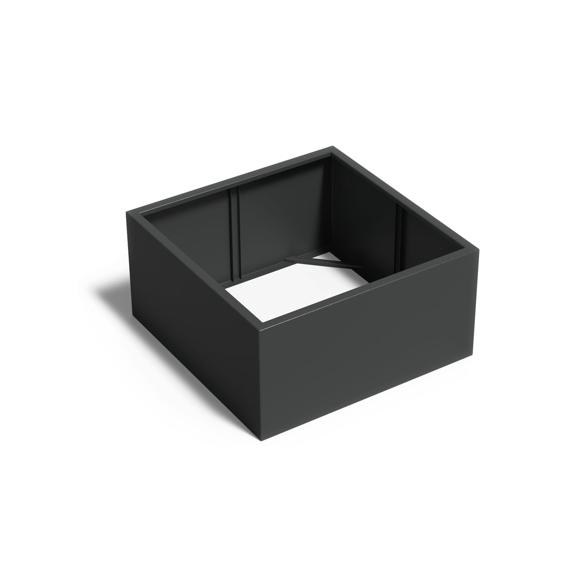 Pflanzkübel ADEZZ CARREZ quadratisch ohne boden 120 × 120 × 60 cm aus Aluminium – Modellabbildung