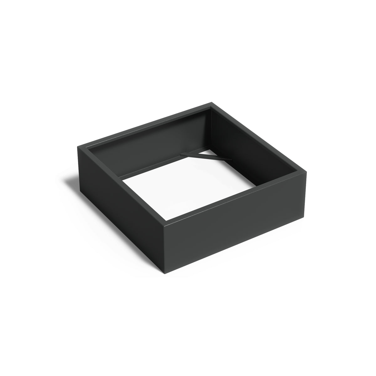 Pflanzkübel ADEZZ CARREZ quadratisch ohne boden 120 × 120 × 40 cm aus Aluminium – Modellabbildung