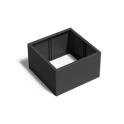 Pflanzkübel ADEZZ CARREZ quadratisch ohne boden 100 × 100 × 60 cm aus Aluminium – Modellabbildung