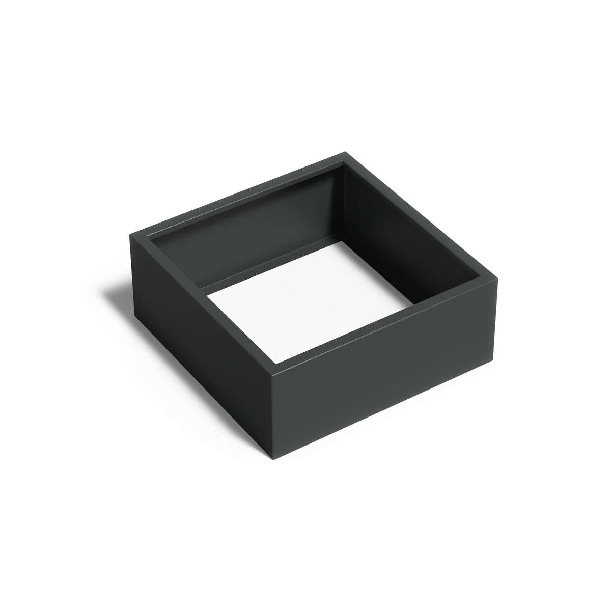 Pflanzkübel ADEZZ CARREZ quadratisch ohne boden 100 × 100 × 40 cm aus Aluminium – Modellabbildung
