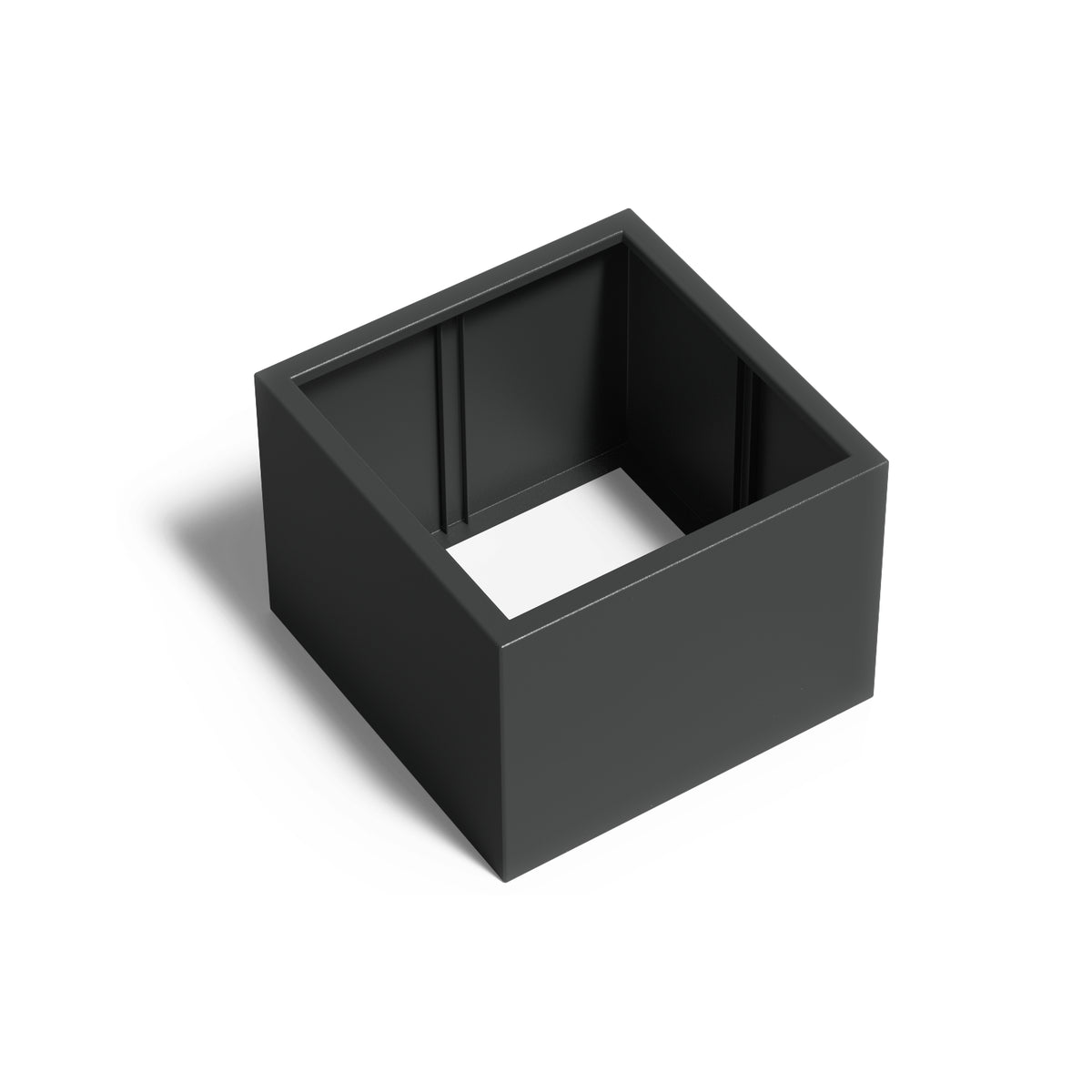 Pflanzkübel ADEZZ CARREZ quadratisch ohne boden 80 × 80 × 60 cm aus Aluminium – Modellabbildung