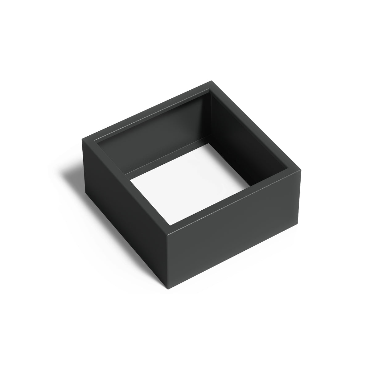 Pflanzkübel ADEZZ CARREZ quadratisch ohne boden 80 × 80 × 40 cm aus Aluminium – Modellabbildung
