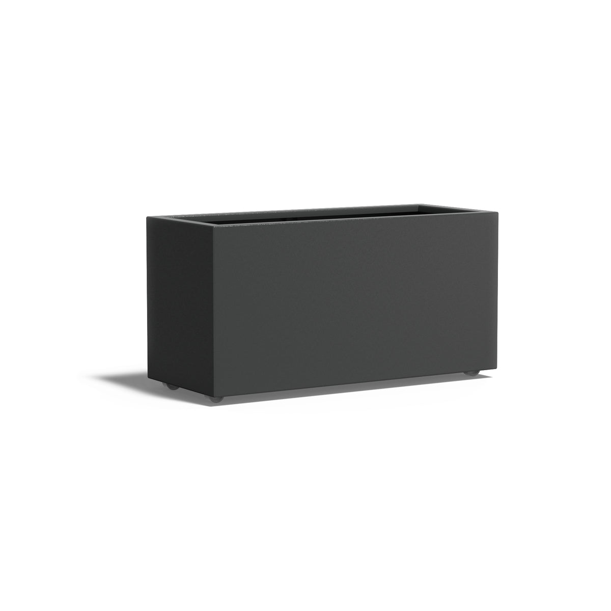 Pflanzkübel ADEZZ CARREZ rechteckig mit rollen 120 × 50 × 60 cm aus Aluminium – Modellabbildung