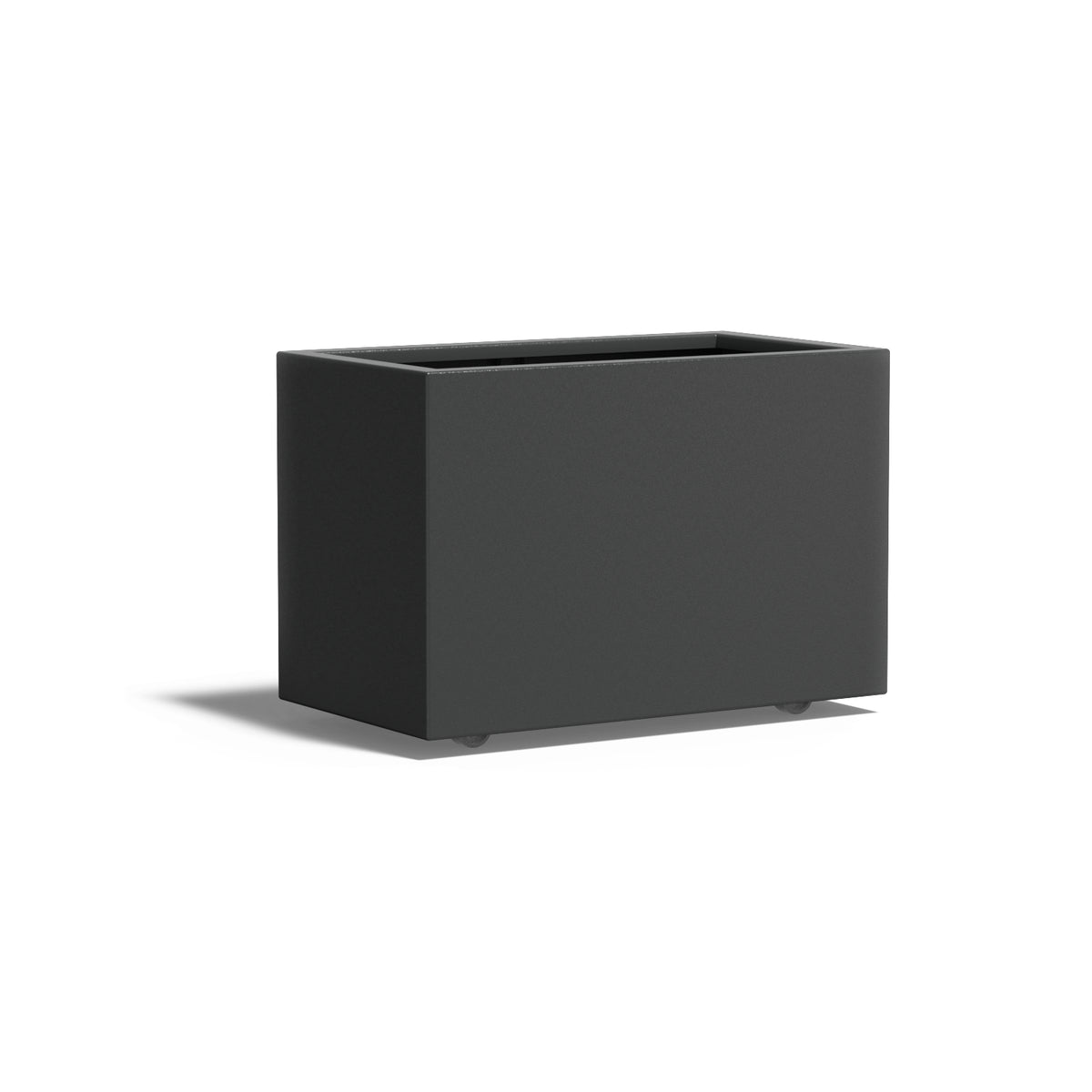 Pflanzkübel ADEZZ CARREZ rechteckig mit rollen 90 × 50 × 60 cm aus Aluminium – Modellabbildung