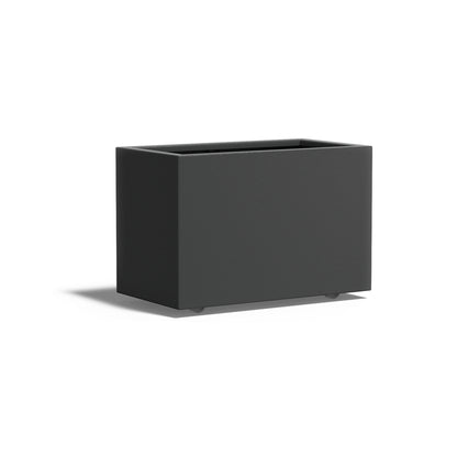 Pflanzkübel ADEZZ CARREZ rechteckig mit rollen 90 × 50 × 60 cm aus Aluminium – Modellabbildung