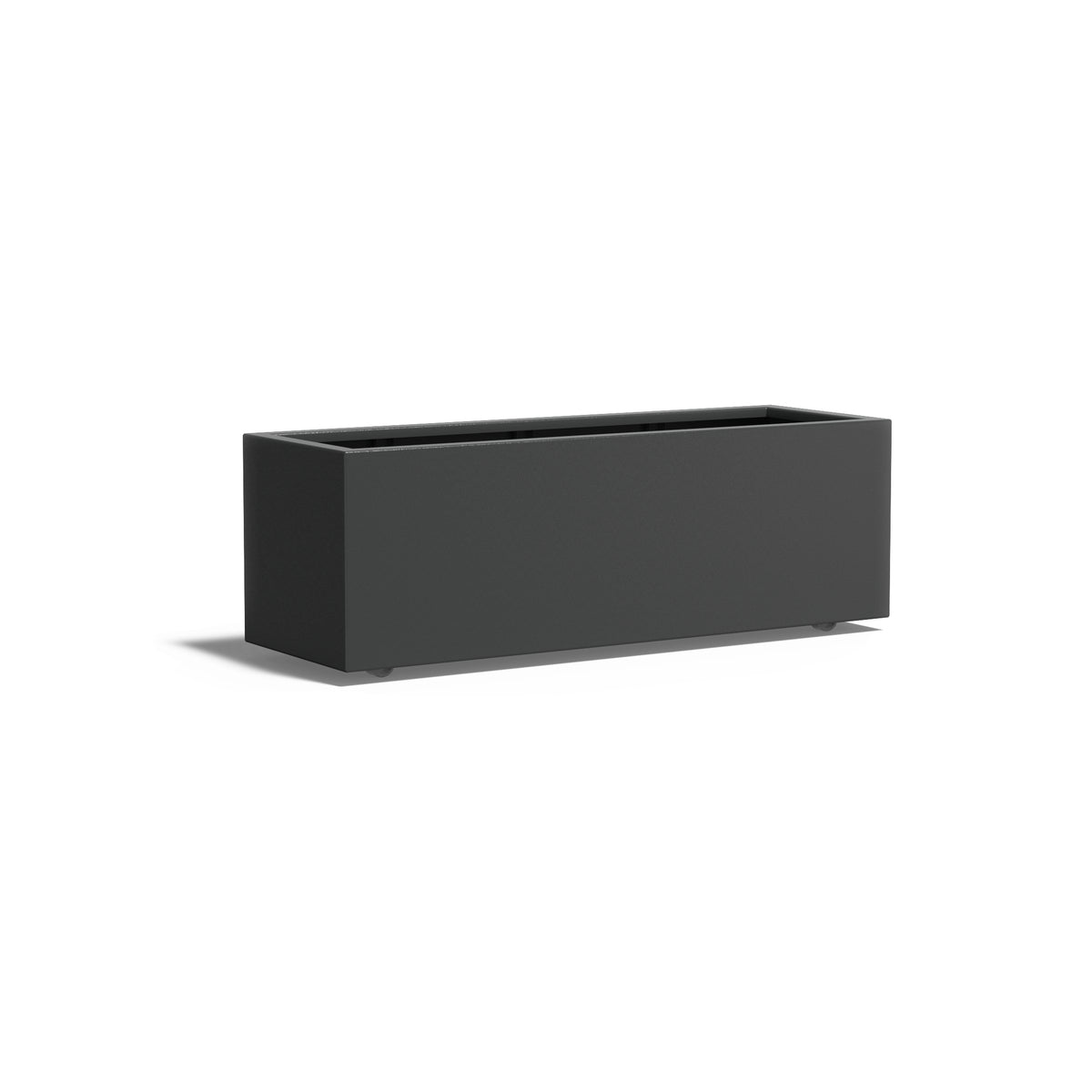 Pflanzkübel ADEZZ CARREZ rechteckig mit rollen 150 × 50 × 50 cm aus Aluminium – Modellabbildung