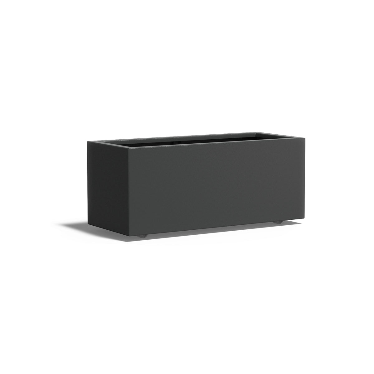 Pflanzkübel ADEZZ CARREZ rechteckig mit rollen 120 × 50 × 50 cm aus Aluminium – Modellabbildung
