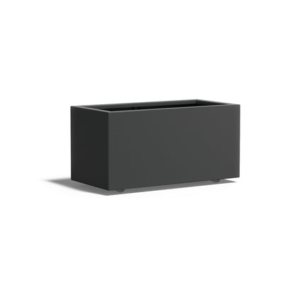 Pflanzkübel ADEZZ CARREZ rechteckig mit rollen 100 × 50 × 50 cm aus Aluminium – Modellabbildung