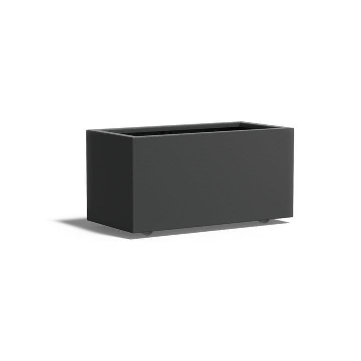 Pflanzkübel ADEZZ CARREZ rechteckig mit rollen 100 × 50 × 50 cm aus Aluminium – Modellabbildung