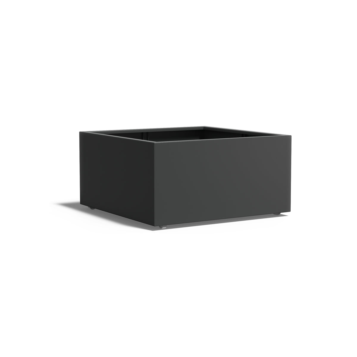 Pflanzkübel ADEZZ CARREZ quadratisch mit rollen 120 × 120 × 60 cm aus Aluminium – Modellabbildung