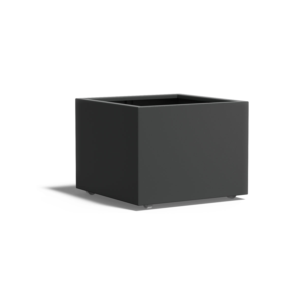 Pflanzkübel ADEZZ CARREZ quadratisch mit rollen 80 × 80 × 60 cm aus Aluminium – Modellabbildung