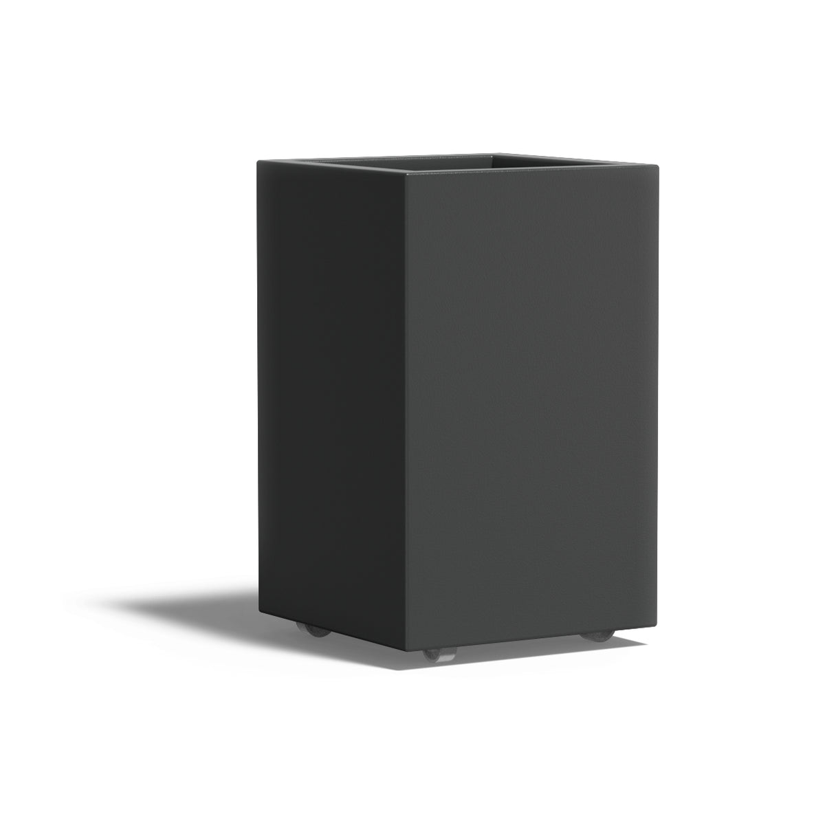Pflanzkübel ADEZZ CARREZ quadratisch mit rollen 50 × 50 × 80 cm aus Aluminium – Modellabbildung