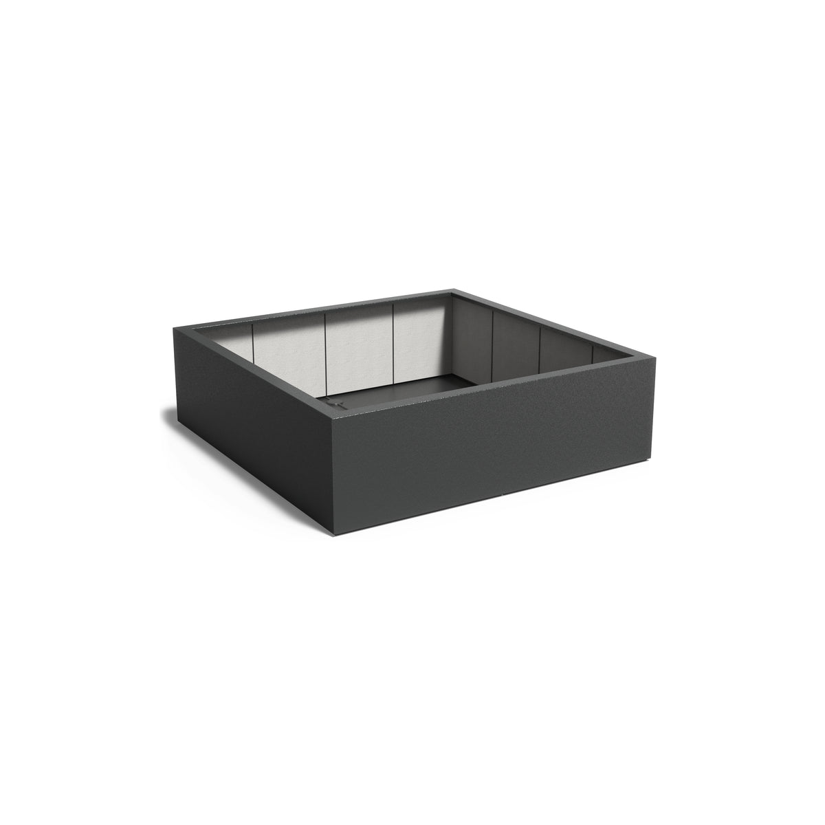 Pflanzkübel ADEZZ CARREZ aus Fiberglas, 200 × 200 × 60 cm – Modellabbildung