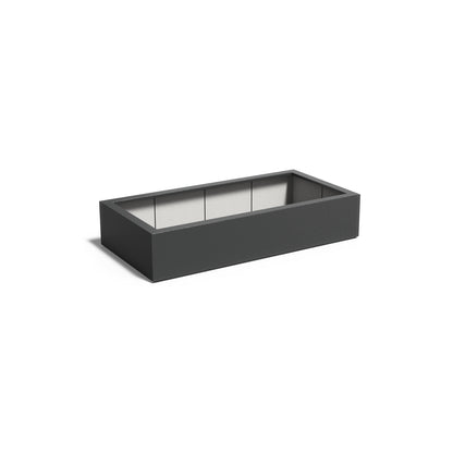Pflanzkübel ADEZZ CARREZ aus Fiberglas, 200 × 100 × 40 cm – Modellabbildung