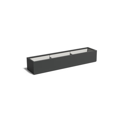 Pflanzkübel ADEZZ CARREZ aus Fiberglas, 230 × 50 × 40 cm – Modellabbildung