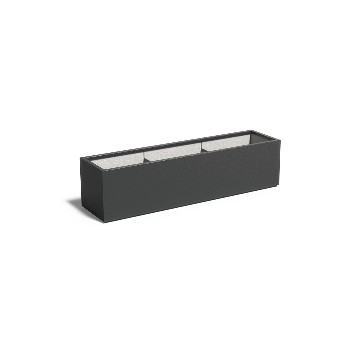 Pflanzkübel ADEZZ CARREZ aus Fiberglas, 200 × 50 × 50 cm – Modellabbildung