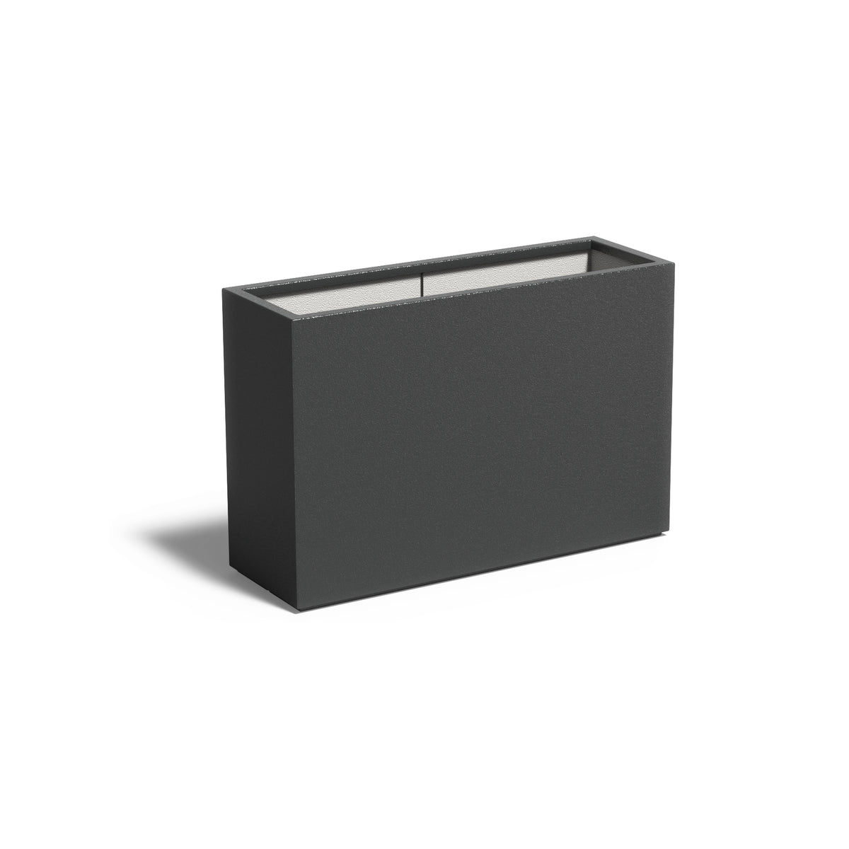 Pflanzkübel ADEZZ CARREZ aus Fiberglas, 120 × 40 × 80 cm – Modellabbildung