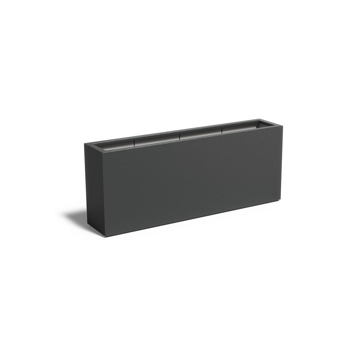 Pflanzkübel ADEZZ CARREZ aus Fiberglas, 200 × 40 × 80 cm – Modellabbildung