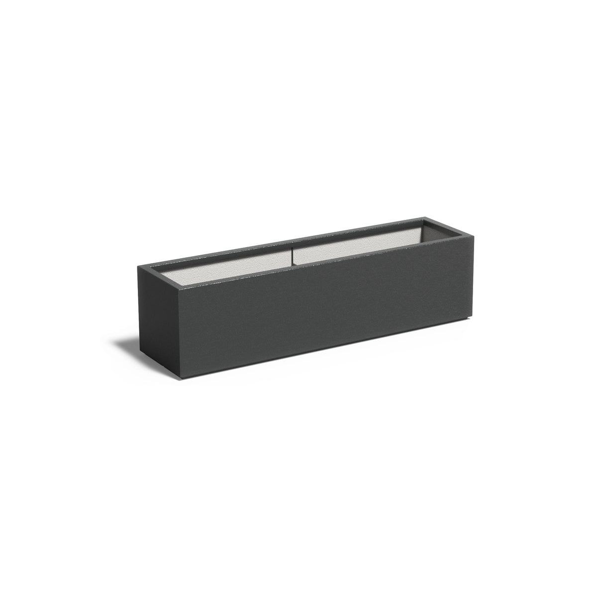 Pflanzkübel ADEZZ CARREZ aus Fiberglas, 150 × 40 × 40 cm – Modellabbildung