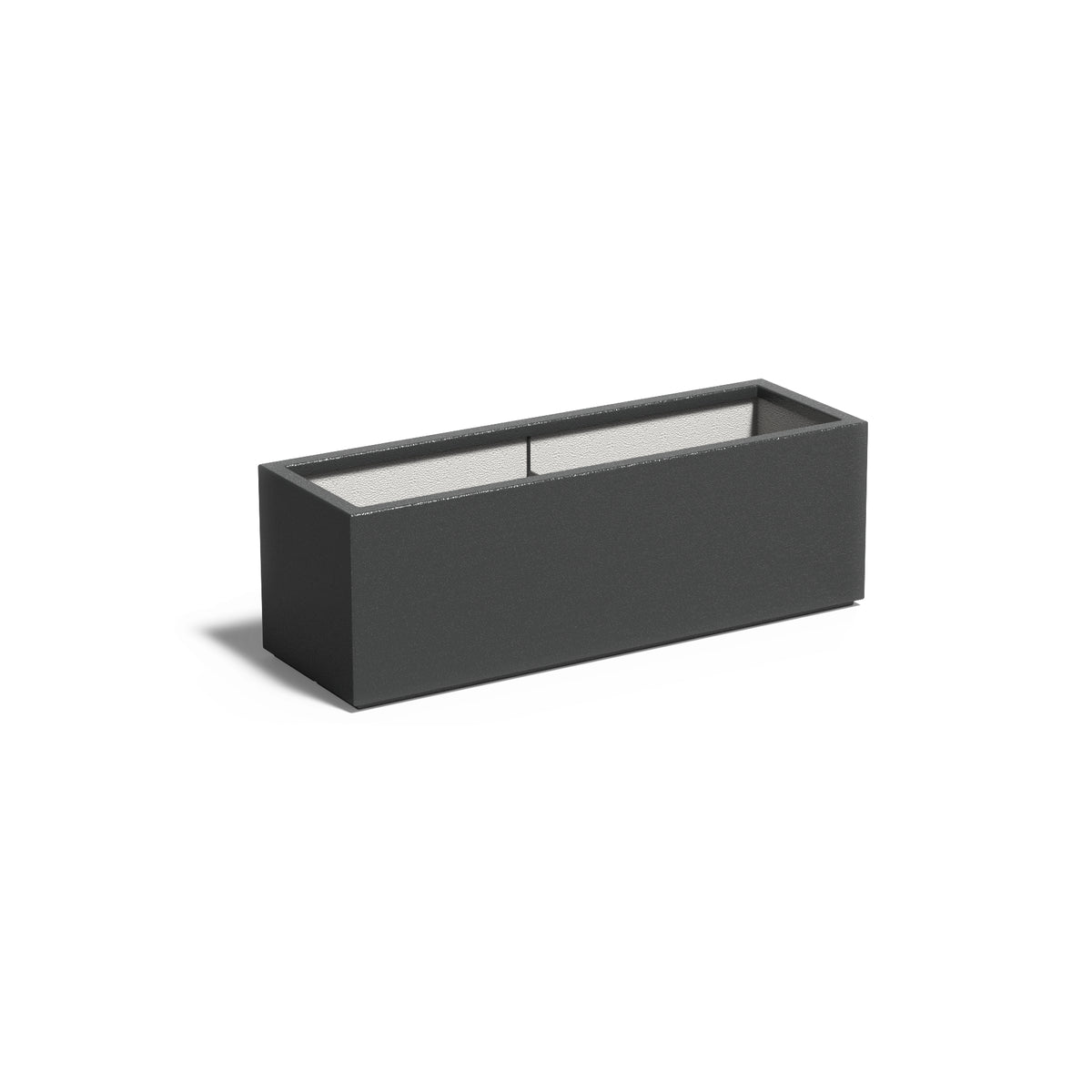 Pflanzkübel ADEZZ CARREZ aus Fiberglas, 120 × 40 × 40 cm – Modellabbildung
