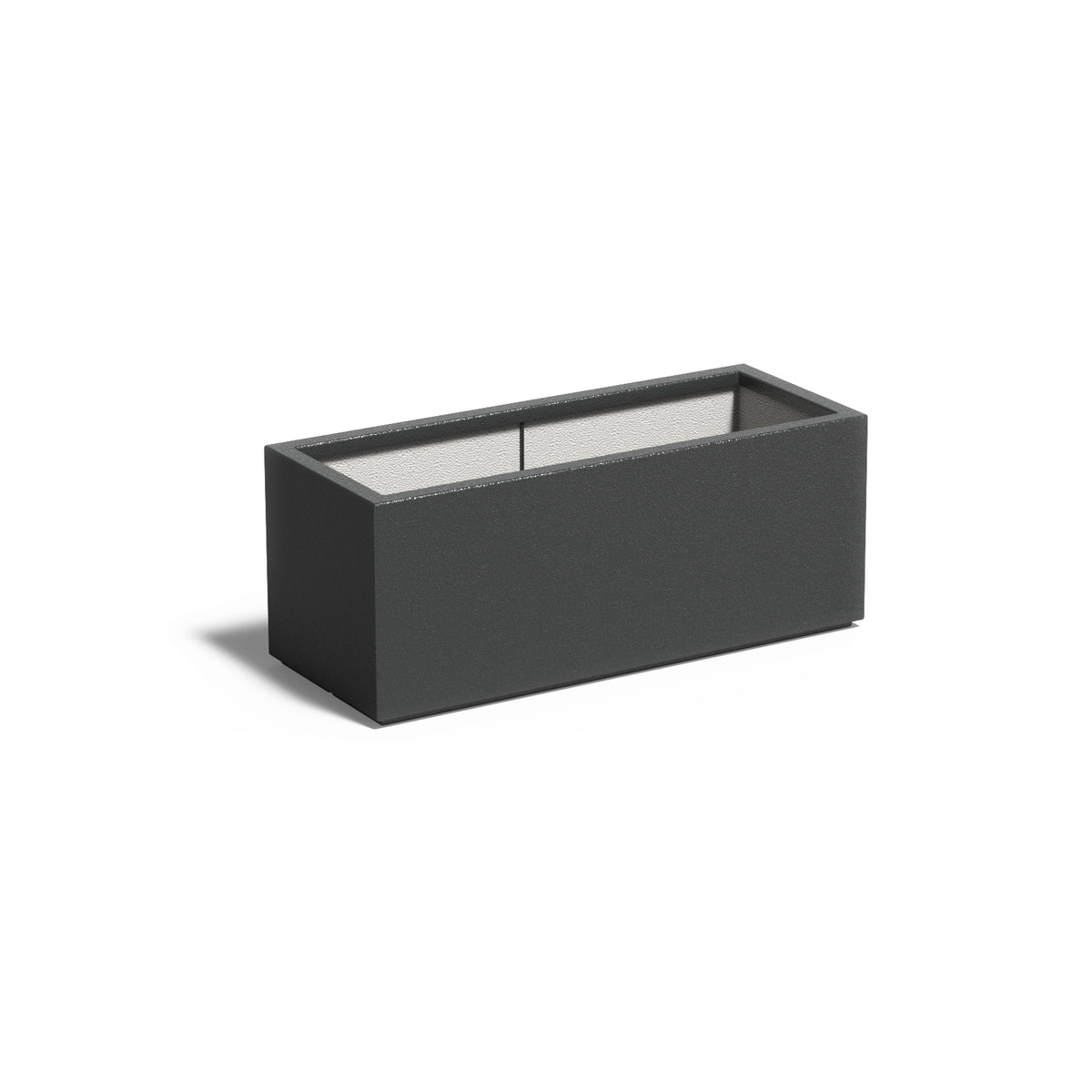 Pflanzkübel ADEZZ CARREZ aus Fiberglas, 100 × 40 × 40 cm – Modellabbildung