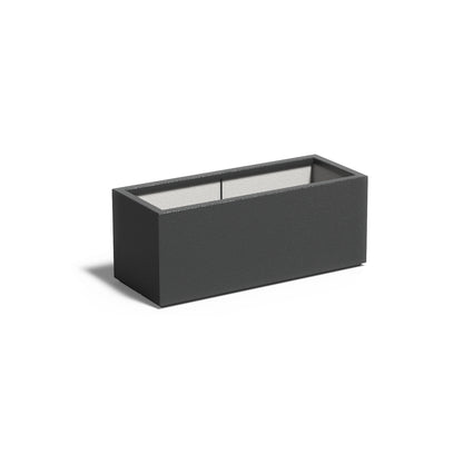 Pflanzkübel ADEZZ CARREZ aus Fiberglas, 100 × 40 × 40 cm – Modellabbildung