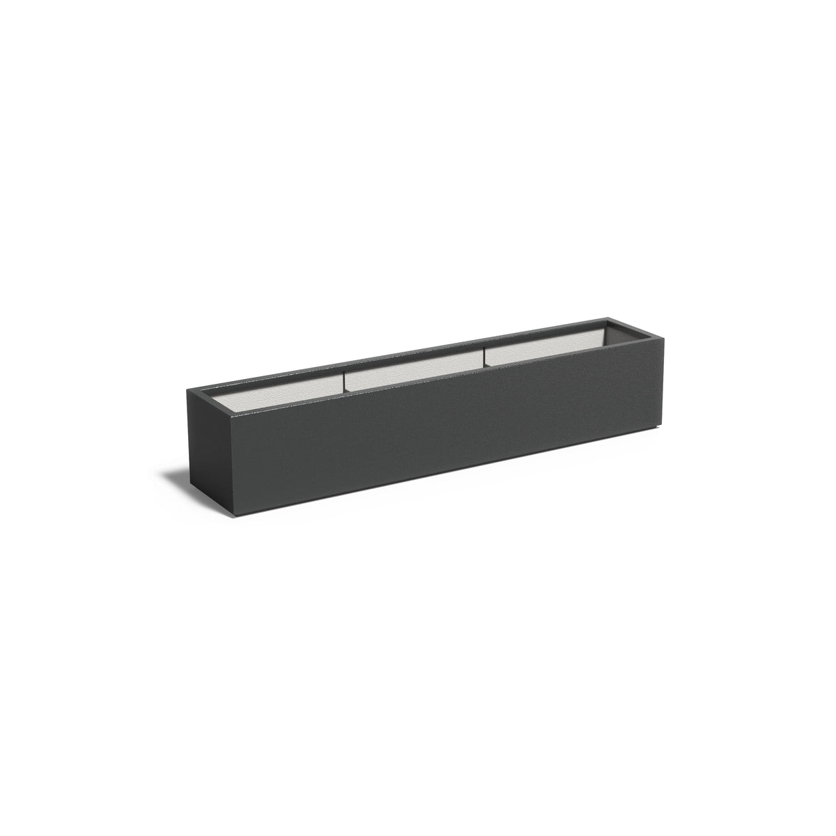 Pflanzkübel ADEZZ CARREZ aus Fiberglas, 200 × 40 × 40 cm – Modellabbildung