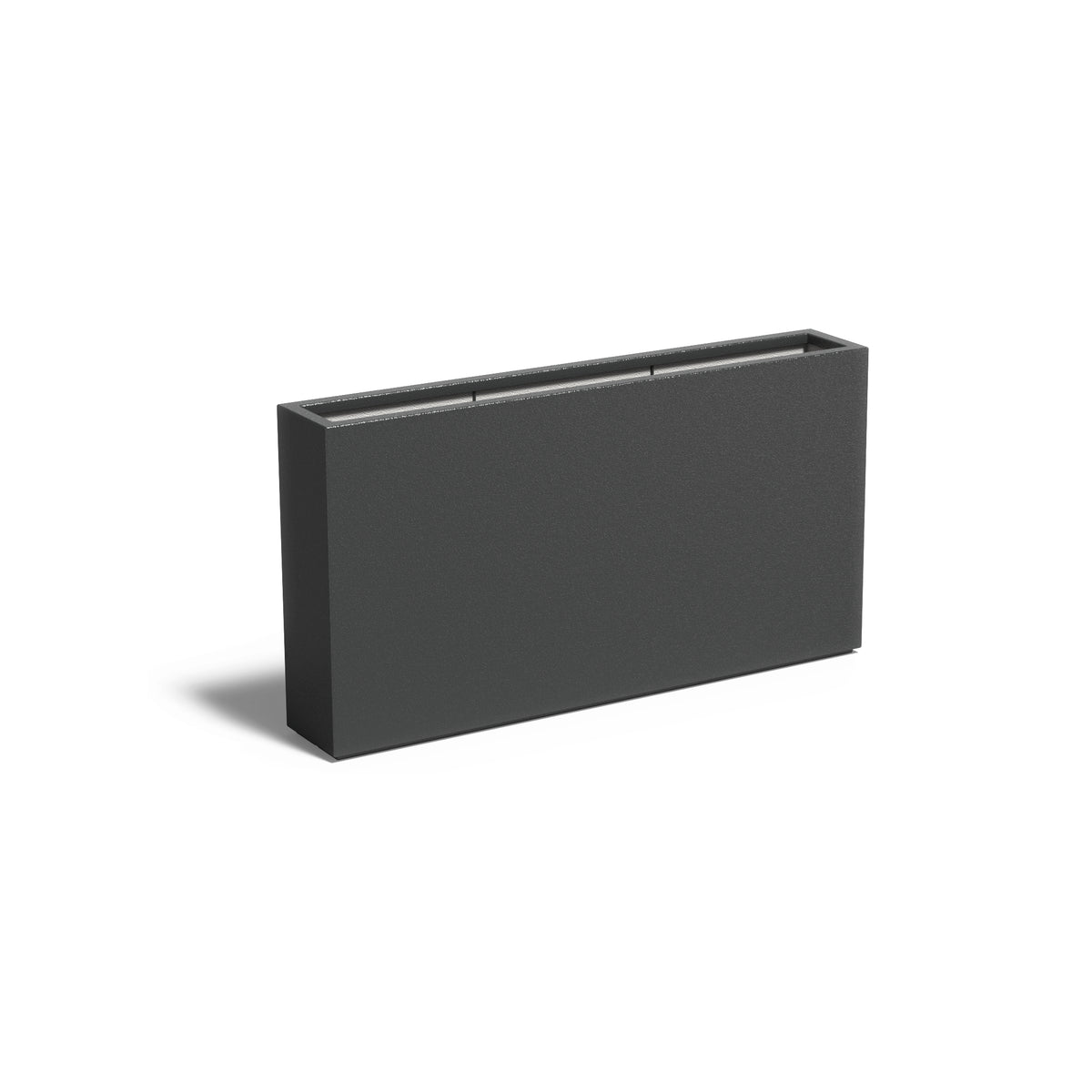 Pflanzkübel ADEZZ CARREZ aus Fiberglas, 150 × 25 × 80 cm – Modellabbildung