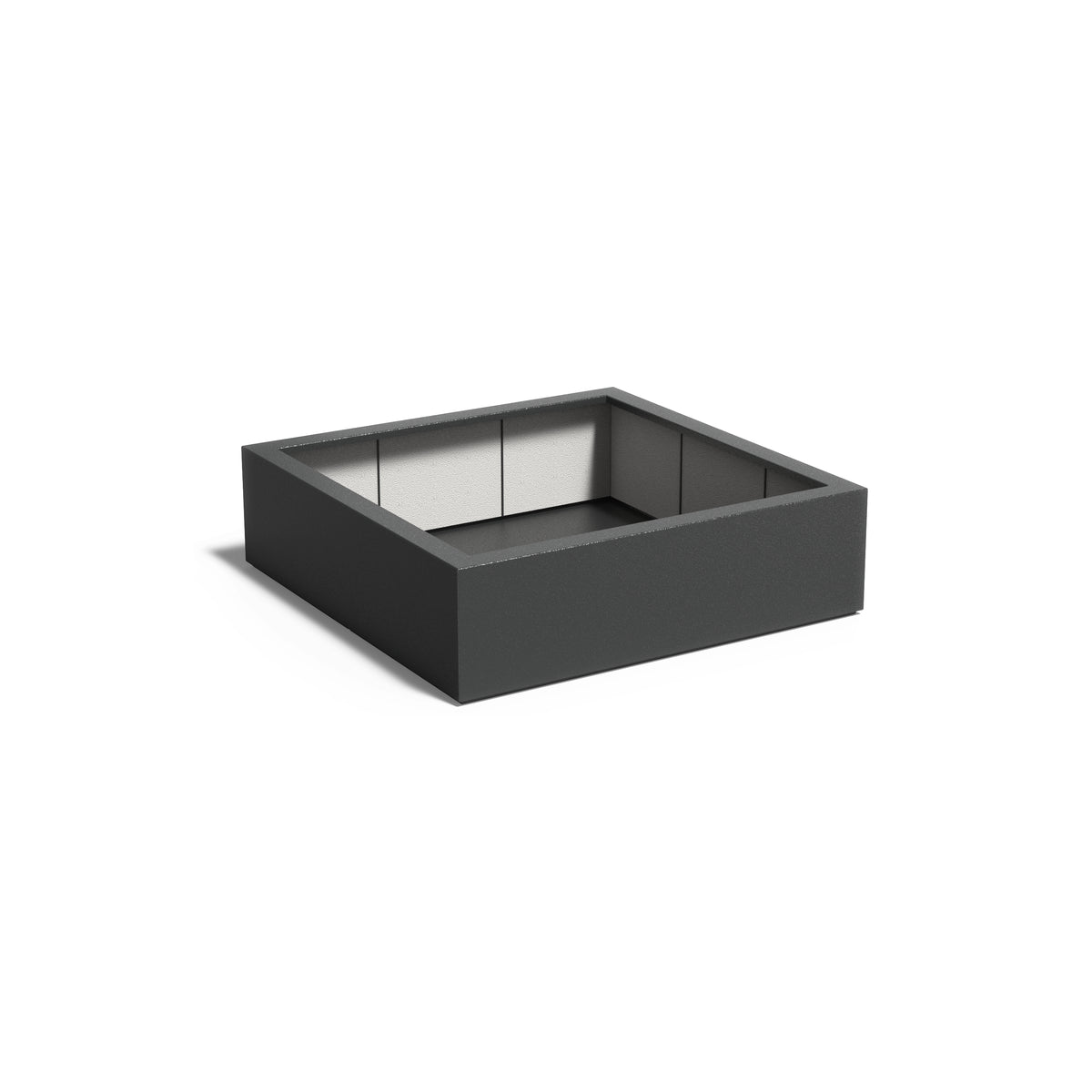 Pflanzkübel ADEZZ CARREZ aus Fiberglas, 140 × 140 × 40 cm – Modellabbildung