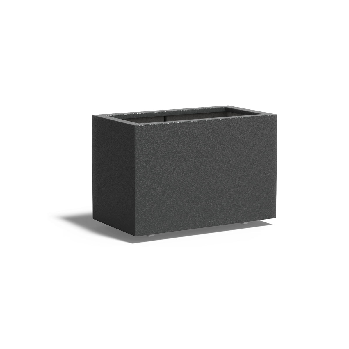 Pflanzkübel ADEZZ CARREZ aus Fiberglas mit Rollen, 90 × 50 × 60 cm – Modellabbildung