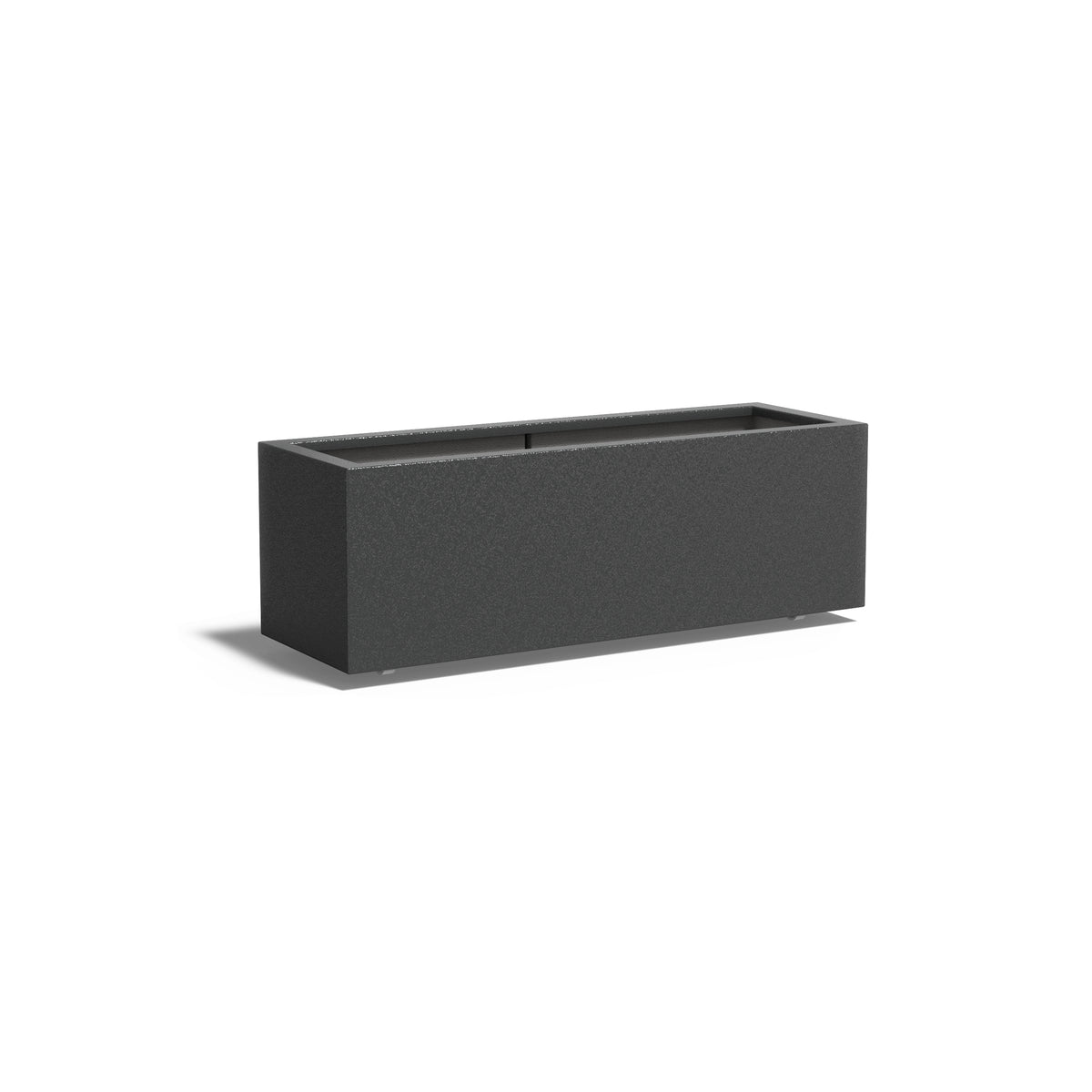 Pflanzkübel ADEZZ CARREZ aus Fiberglas mit Rollen, 150 × 50 × 50 cm – Modellabbildung