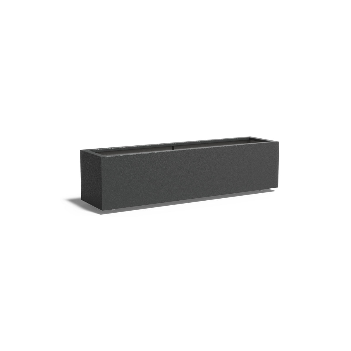 Pflanzkübel ADEZZ CARREZ aus Fiberglas mit Rollen, 200 × 50 × 50 cm – Modellabbildung