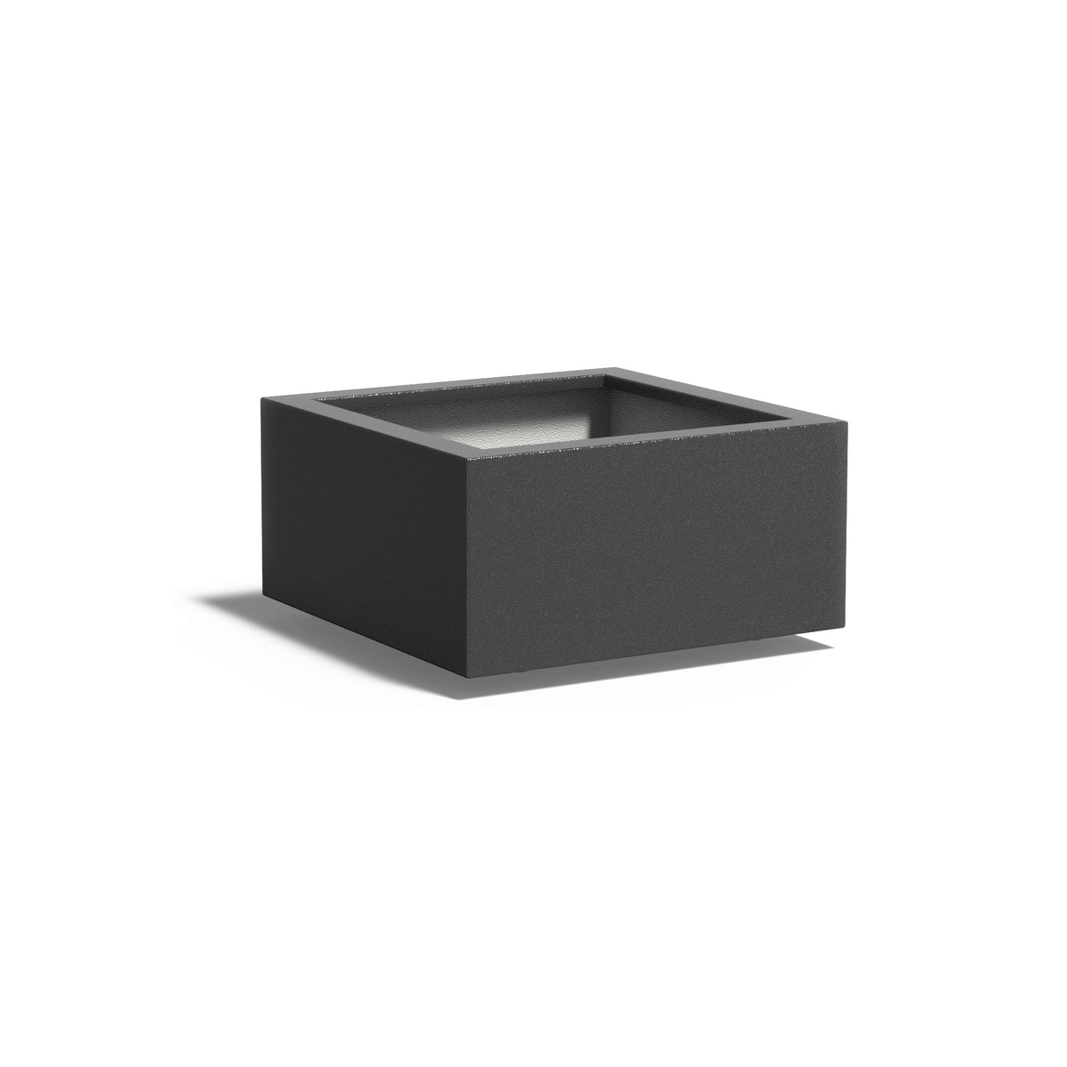 Pflanzkübel ADEZZ CARREZ aus Fiberglas mit Rollen, 80 × 80 × 40 cm – Modellabbildung